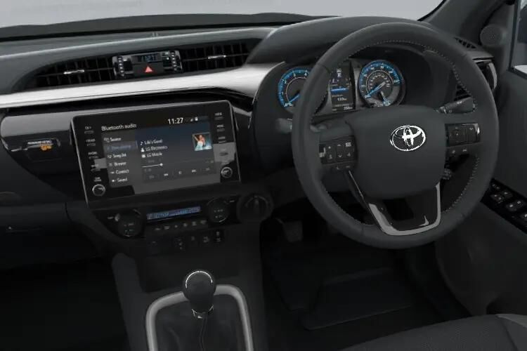 toyota hilux invincible x d/cab pick up 2.8 hybrid 48v auto inside view
