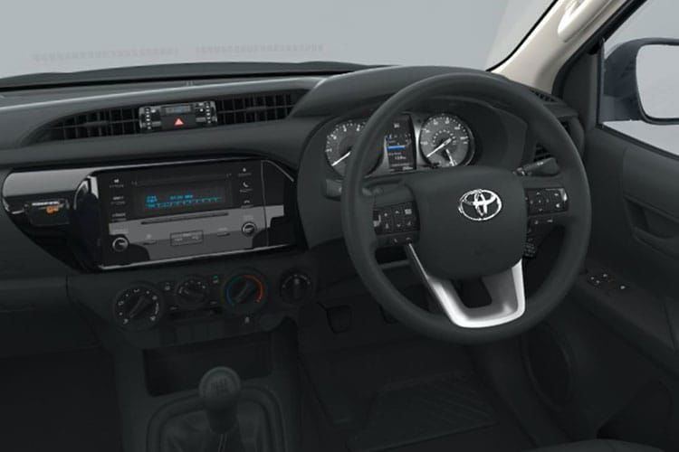 toyota hilux active extra cab tipper 2.4 d-4d inside view