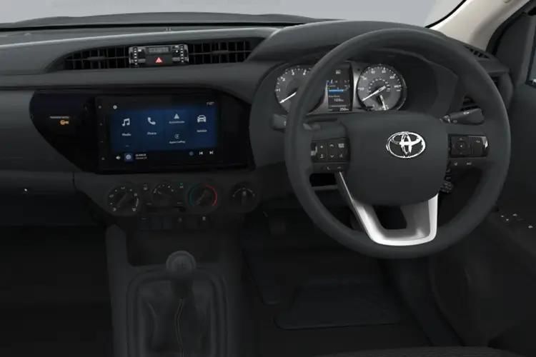 toyota hilux invincible x d/cab pick up 2.8 hybrid 48v auto inside view